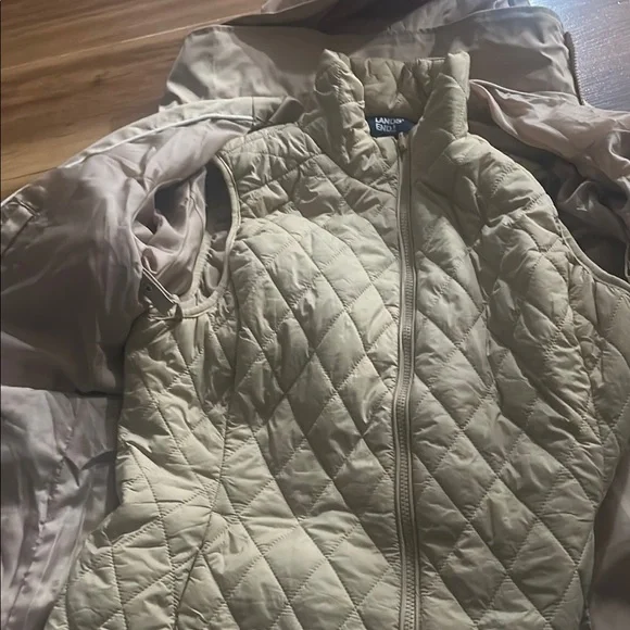 Women's Tan Hooded Jacket - Picture 10 of 11